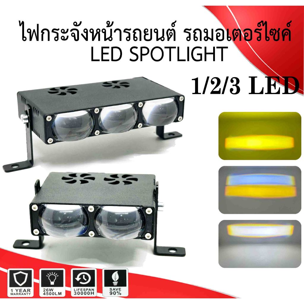 ไฟกระจังหน้าสำหรับ LED SPOTLIGHT  ไฟหน้ารถจักรยานยนต์  ไฟหน้ารถยนต์