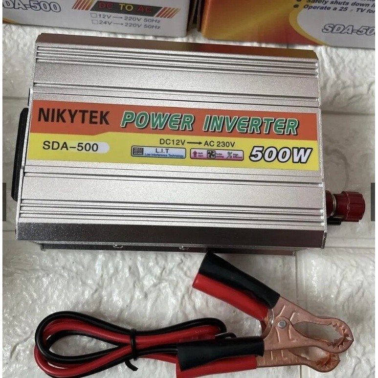 อินเวอร์เตอร์ 500W Car power Inverter 500W 1000W เครื่องแปลงไฟ 4USB หม้อแปลงไฟ 12v to 220v อินเวอร์เ