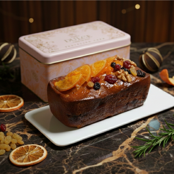 (ขายดี) มิกซ์ฟรุตเค้ก Traditional fruit cake ผลไม้อบแห้งรวม 9 ชนิด (แบบโลฟ)