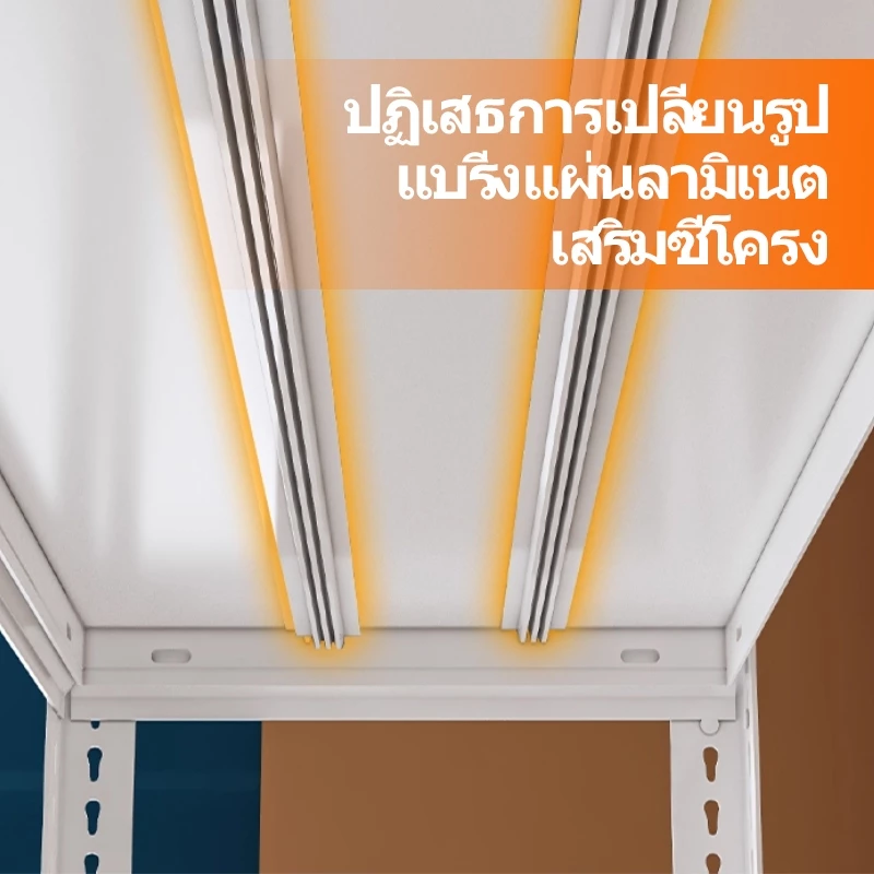 ชั้นวางเหล็กหลายชั้น อเนกประสงค์ ชั้นวางครัว ชั้นวางหนังสือ ชั้นเก็บคลัง ป้องกันสนิม ปรับระดับได้ รับน้ำหนักสูง shelf thumbnail 8
