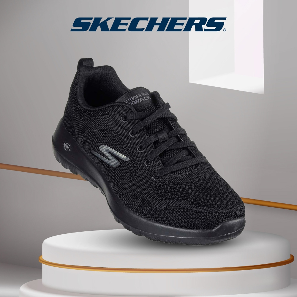 Skechers สเก็ตเชอร์ส รองเท้าผู้หญิง Women Gowalk Joy Violet Walking Shoes - 124640-BBK Air-Cooled Goga Mat (latest)