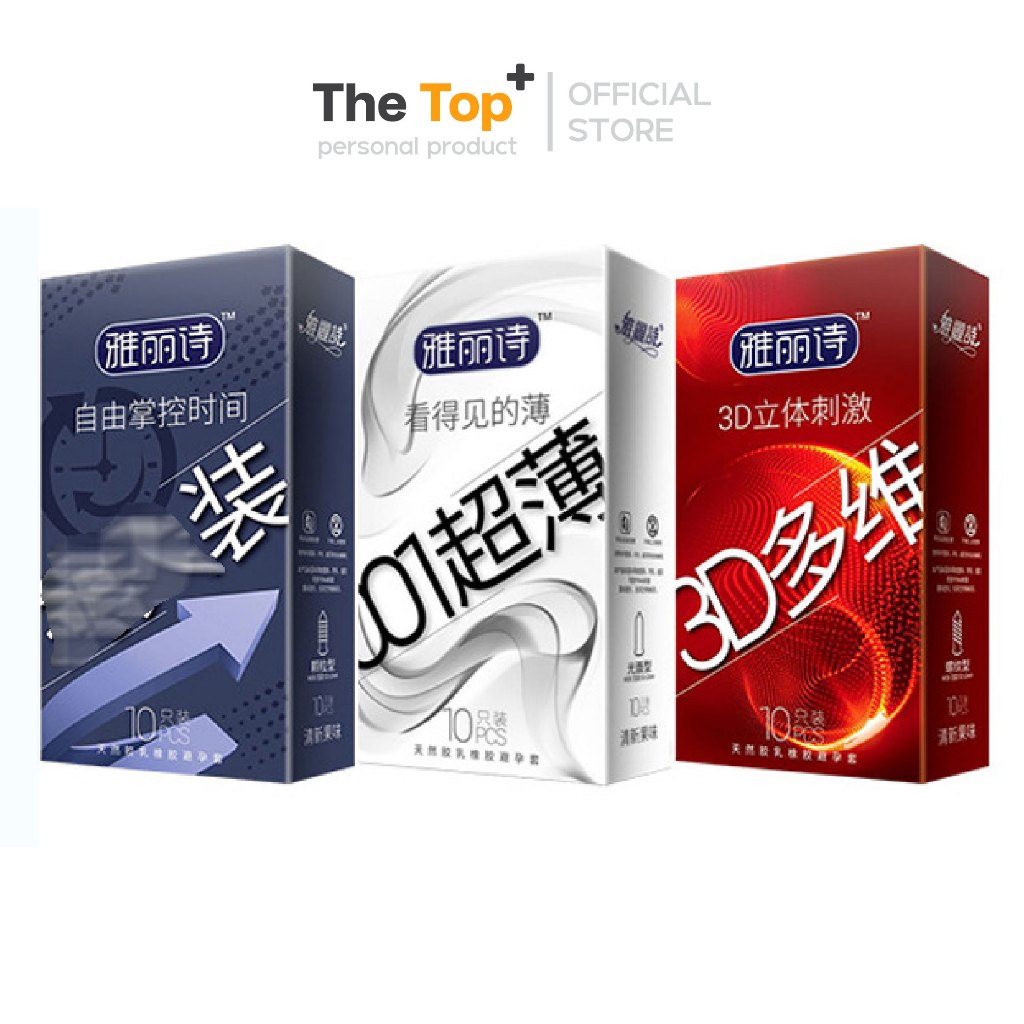Sixiangni Yalishi ถุงยางอนามัย กลิ่นผลไม้สด พีช แบบเรียบ บาง / ปุ่ม / เกลียว ไซส์ 52±2 มม.