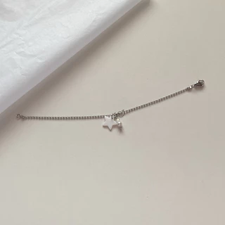 star and tiny heart ✨ สร้อยข้อมือสแตนเลสจี้ดาว-หัวใจและมุก