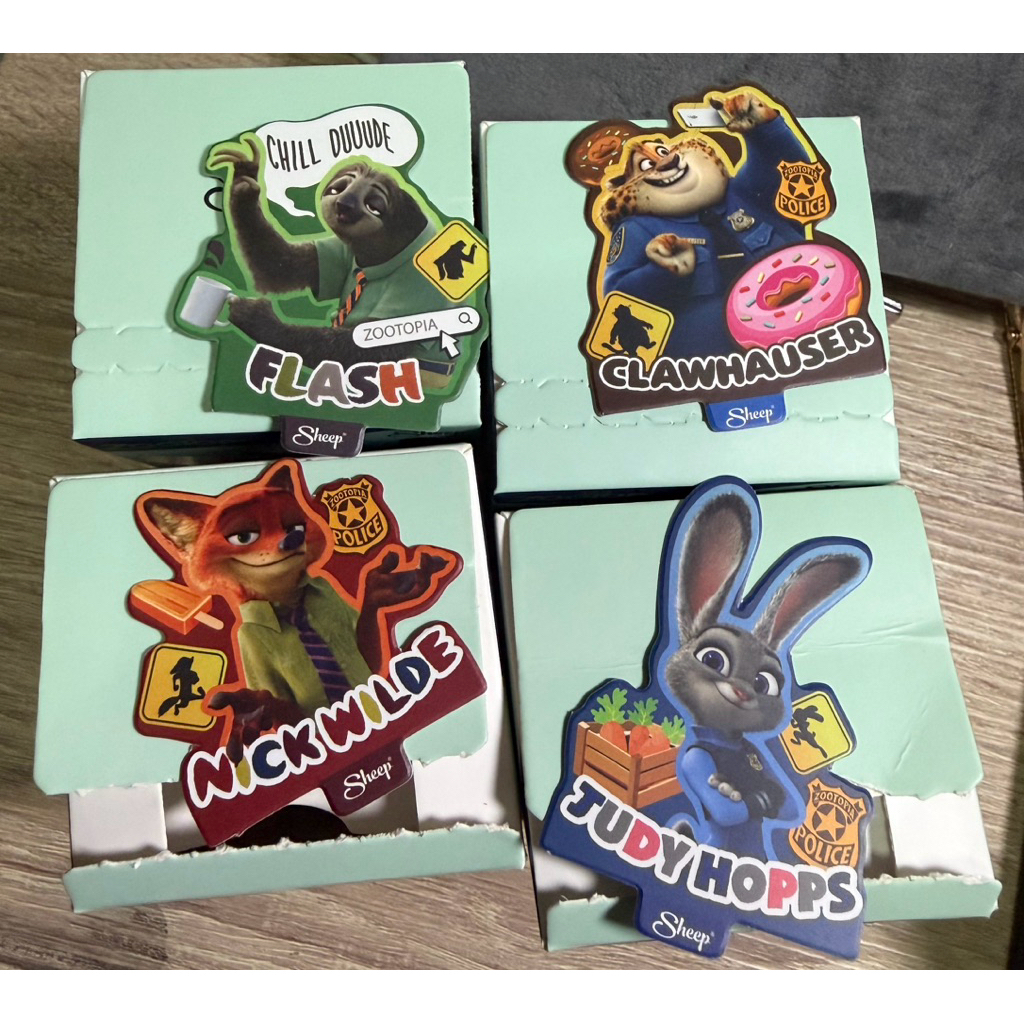 zootopia blind boxกล่องสุ่มลายแก๊งค์zootopia แกะเช็คการ์ดอย่างเดียวค่า