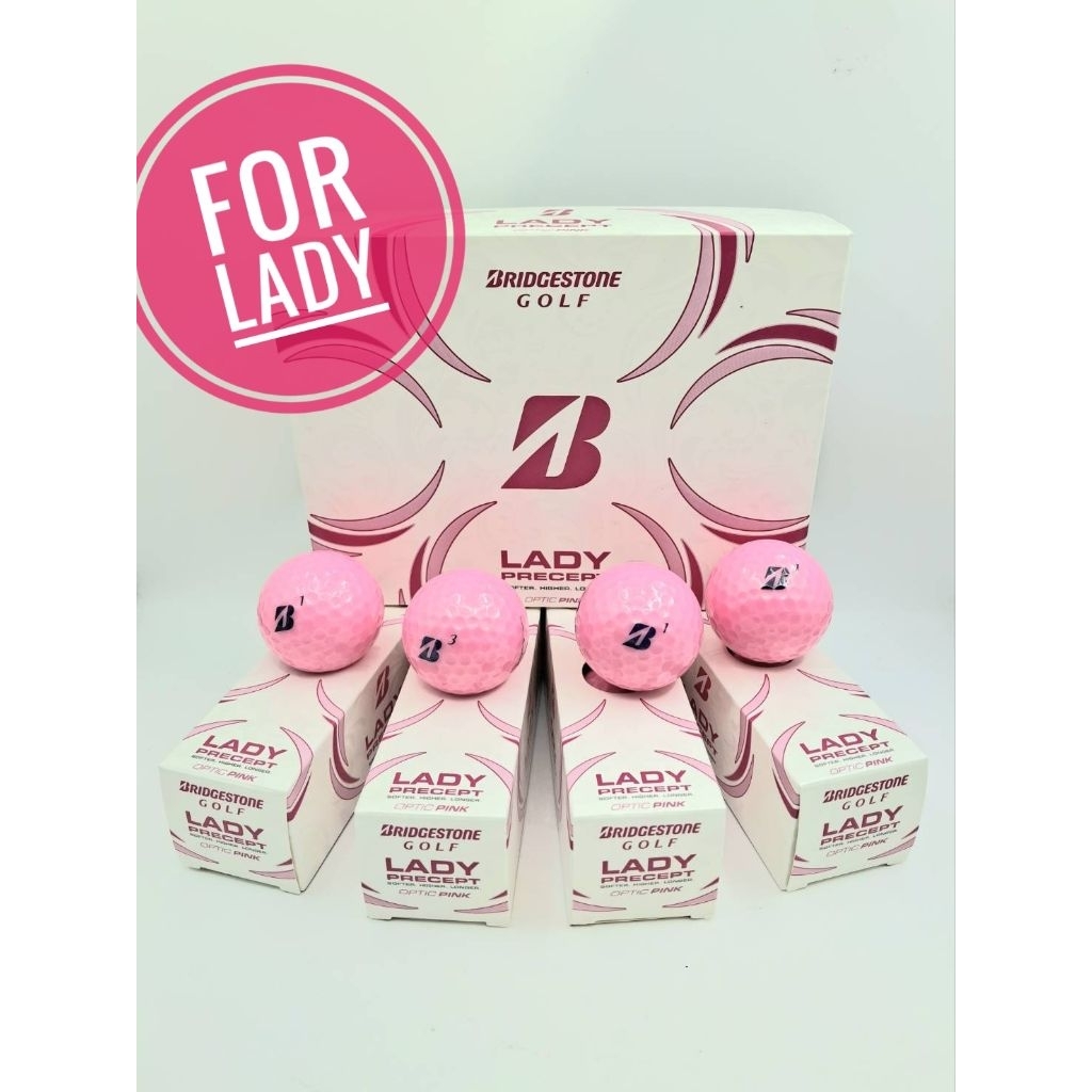 ลูกกอล์ฟสำหรับผู้หญิง  Bridgestone Precept  lady (1กล่อง 12ลูก)