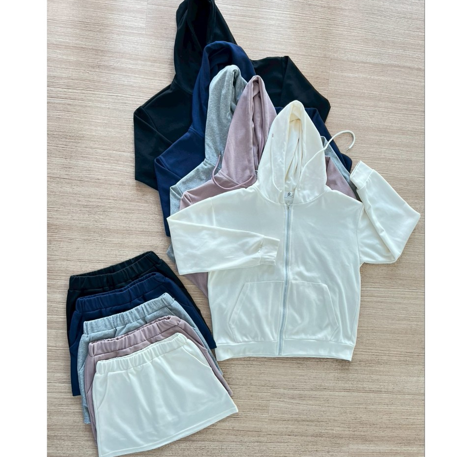 Pradap_brand:Soft Zip Jacket & Skirt
