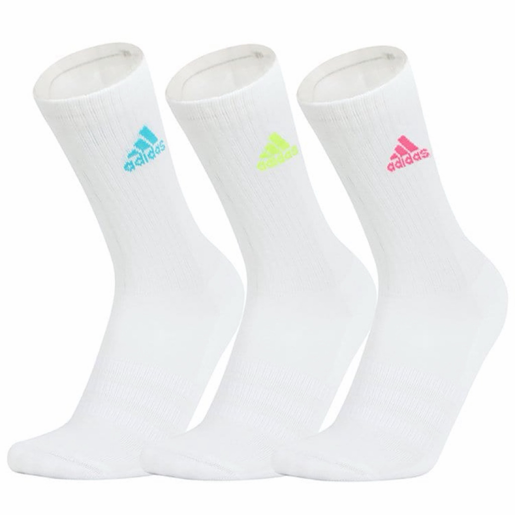 ถุงเท้าครึ่งแข้ง ADIDAS Cushioned Crew Socks ( 1 แพ๊ค 3 รูปที่ 2