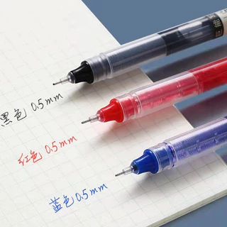 10/20 ชิ้น ปากกาเจล 0.5 มม. สีดำ สีแดง และสีน้ำเงิน หมึกแห้งเร็วความจุสูง เหมาะสำหรับนักศึกษาและสำนักงาน