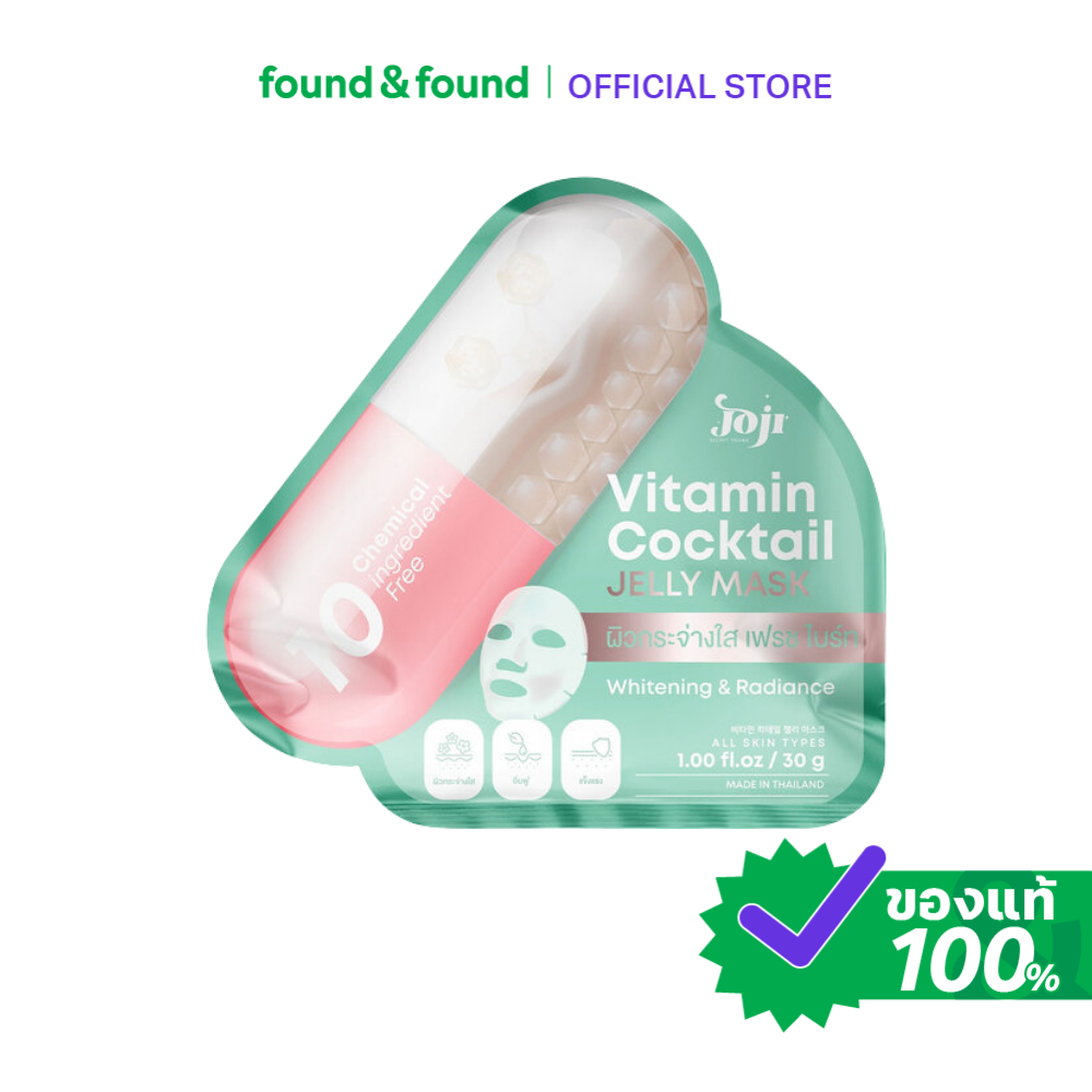 Joji Secret Young Vitamin Cocktail Jelly Mask 30g โจจิ มาส์กหน้า วิตามิน ผิวโกลว์ ฉ่ำใส found & found