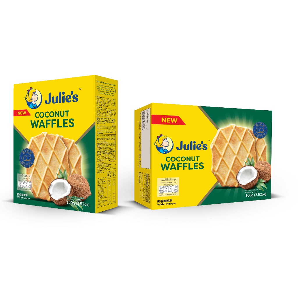 Julie's Waffles (วาฟเฟิลอบกรอบ) ขนาด 100 กรัม รูปที่ 2