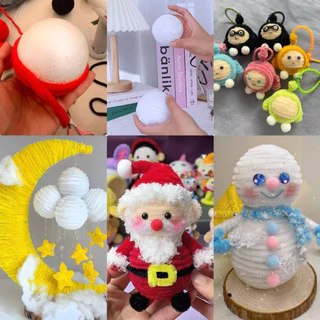 โฟมลูกบอล มีให้เลือก5 ขนาด พร้อมส่งจากไทย ใช้ตกแต่งงานDIY เทศกาลคริสต์มาส