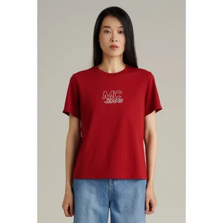 Mc JEANS (แม็คยีนส์) เสื้อยืดผู้หญิง เสื้อยืดแขนสั้น ทรงเรกูลาร์ Regular Fit T-Shirt มีให้เลือก 2 สี MTTZA94