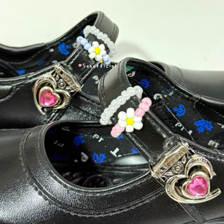 Sebofficial | ♡ Ring beads shoes 👟💍 | แหวนลูกปัด สายคล้องรองเท้า แหวนตกแต่งสายรองเท้านักเรียน 🌷💟⸝ ⸝ 🛋