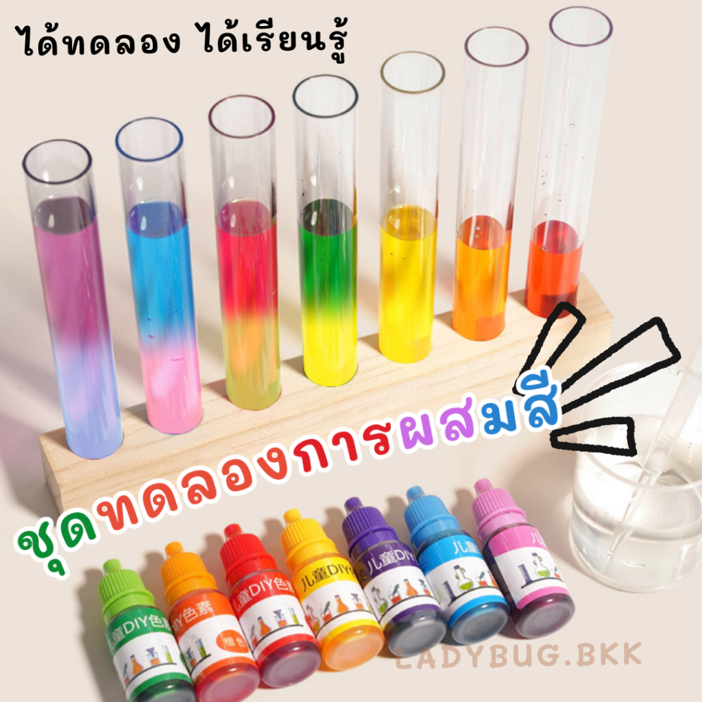 ชุดทดลองผสมสี ชุดศิลปะผสมสี ศิลปะเด็ก ของเล่นทดลองวิทยาศาสตร์สำหรับเด็ก (STEM/STEAM Science Kit)