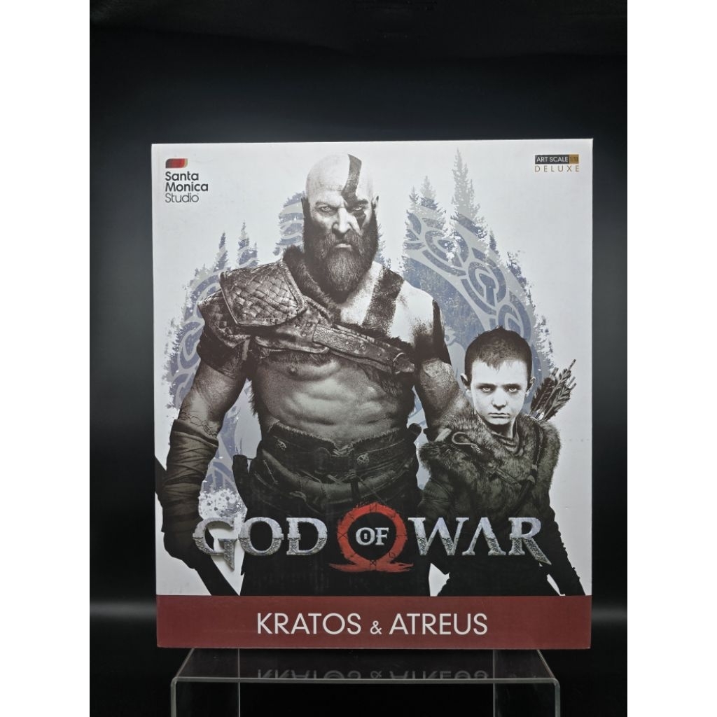 iron studio god of war 4 kratos and atreus 1/10 statue