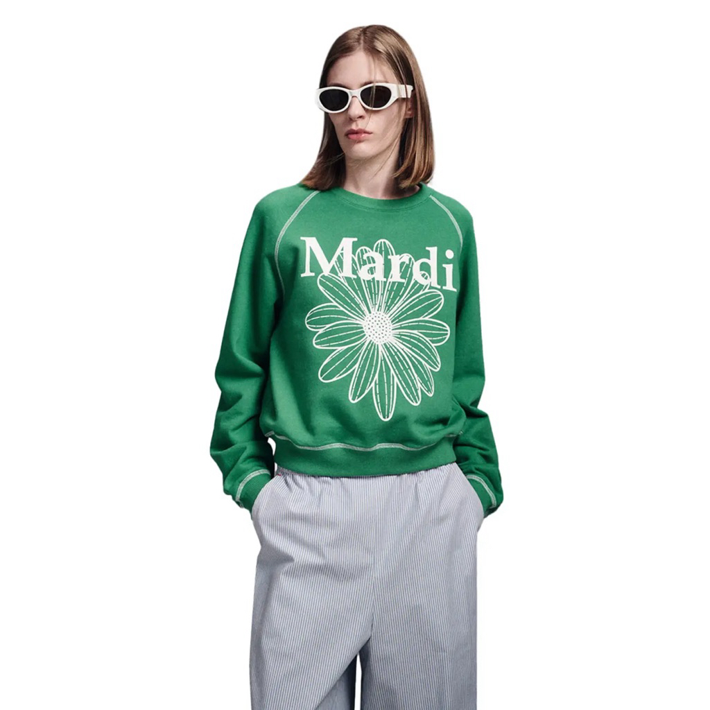 Mardi เสื้อแขนยาวกันหนาว สีเขียว