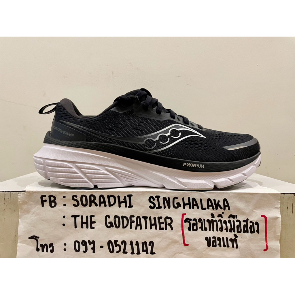 รองเท้าวิ่ง Saucony Guide 18 ไซส์ 43 eu, 11 us, 27.5 cm (เหมาะคนใส่เบอร์ 27-27.5 cm)