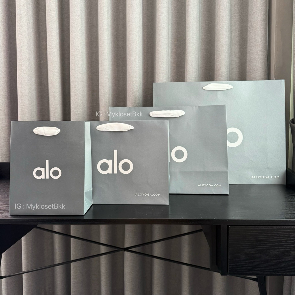 ถุง ALO ของแท้ ออกจาก shop ถุงใส่ของ ถุงกระดาษ