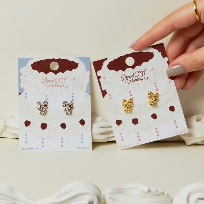 YVIS Rosetta Stud Brass Earring - YVIS X Proud O Wedding