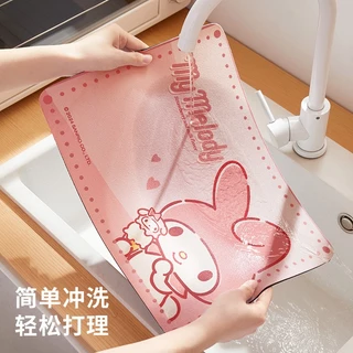 เสื่อฉนวน, เสื่อจานกันน้ํากันลื่น, Sanrio/Hello Kitty/My Melody แผ่นรองจานโต๊ะการ์ตูนป้องกันการลวก