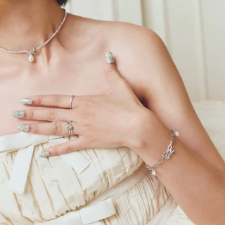 YVIS Love Gem Charms Brass Bracelet - YVIS X Proud O Wedding