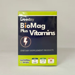 BioMag Plus Vitamins Deeday 30 cap แมกนีเซียม + วิตามิน ดีเดย์