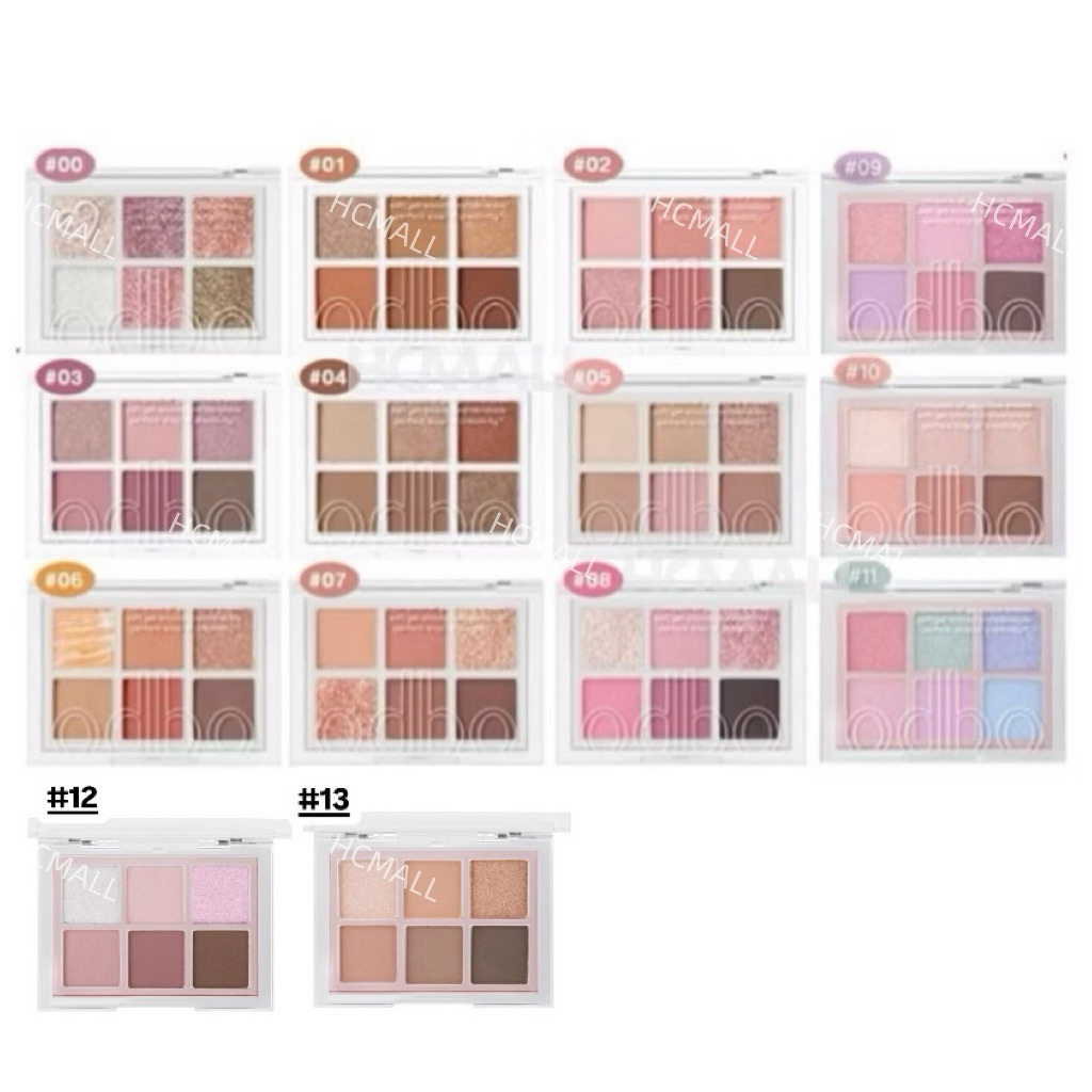 Odbo โอดีบีโอ ซิกเนเจอร์ อายแชโดว์ พาเลท (OD276) พาเลทตา 6 เฉดสี ขนาด 4.8กรัม