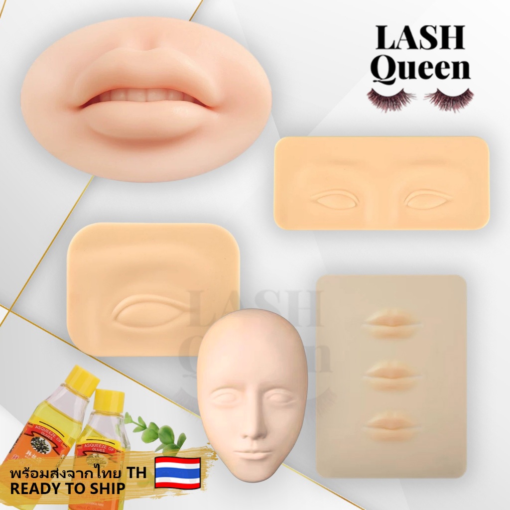 LASH QUEEN mannequin ส่งจากไทย หัวหุ่นฝึกแต่งหน้า หัวหุ่นฝึกต่อขนตา แต่งหน้าได้ ชุดฝึกต่อขนตา โมเดลหัวหุ่น