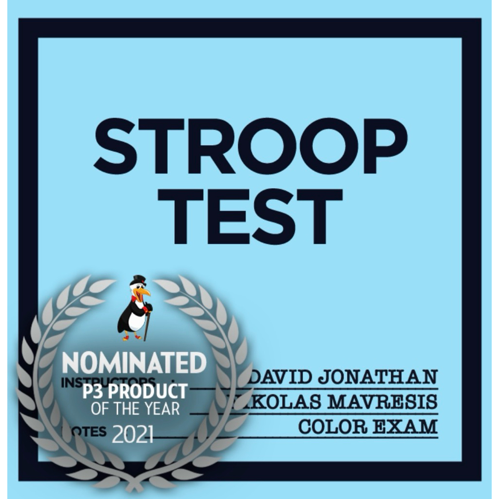 Stroop Test by David Jonathan & Nikolas Mavresis