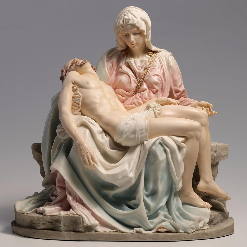 US รูปปั้น La Pieta ปิเอตา Michelangelo Clasic Renaissance Collection สูง 10.63 นิ้ว