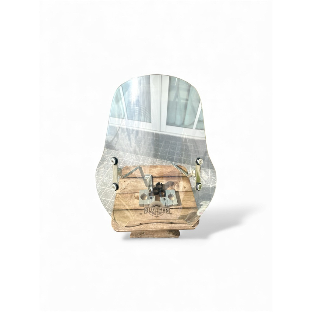 ชิวบังลม 47 cm. ใส+ชุดยึด แบรนด์ oldman (มือสอง)