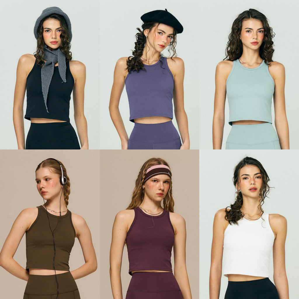 Sol Sports Bra Tank V.2 (Built-in removable pads) - The Flos Club สปอร์ตบราเสื้อกล้ามมีฟองน้ำในตัว