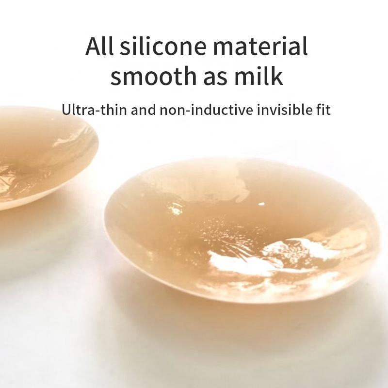 แผ่นอกซิลิโคนยกกระชับ 8 ซม เบาบางนุ่มเงาตอบโทนผิว กันน้ำติดแน่น 5 สีให้เลือก เหมาะกับชุดเปิดหลังและชุดเนื้อบาง - รูปที่ 2