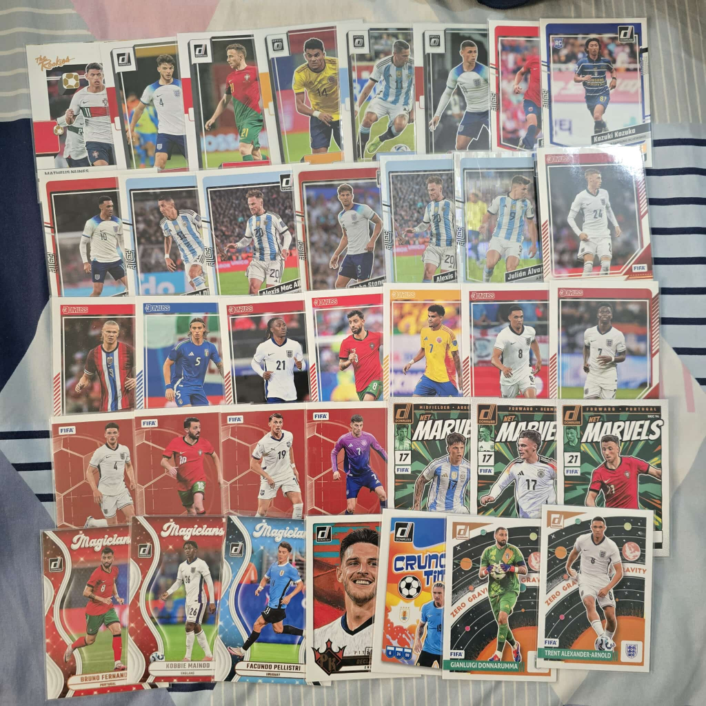 Panini การ์ดนักบอล ทีมชาติ รวมนักเตะ Donruss การ์ดฟุตบอล Manu Chelsea Arsenal ของแท้ ส่งไว