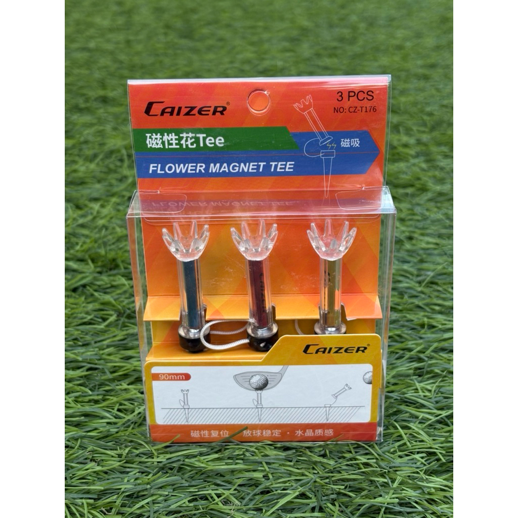 [ส่งจากไทย] CAIZER Flower Magnet Tee ทีตั้งลูกกอล์ฟแบบแม่เเหล็ก