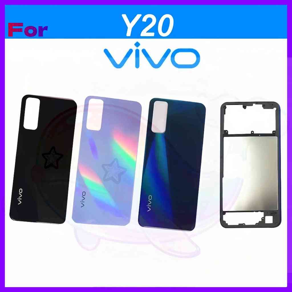 เคสแบตเตอรี่ใหม่เอี่ยม, กรอบกลาง, ฝาหลังสำหรับ Vivo Y20