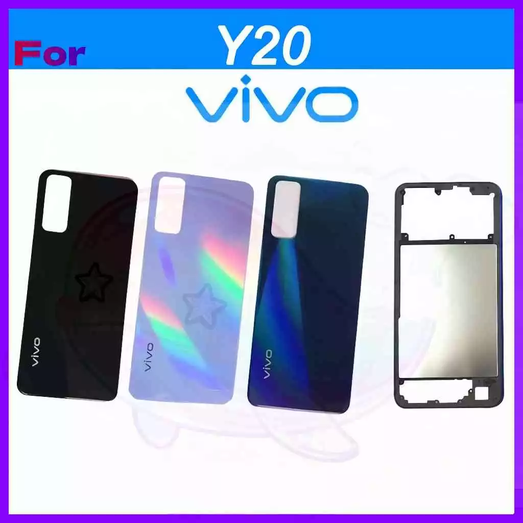 เคสแบตเตอรี่ใหม่เอี่ยม, กรอบกลาง, ฝาหลังสำหรับ Vivo Y20