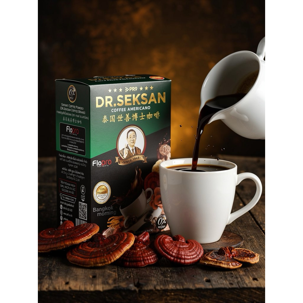 กาแฟดำ อเมริกาโน ดร.เสกข์สรร DR.SEKSAN BLACK COFFEE