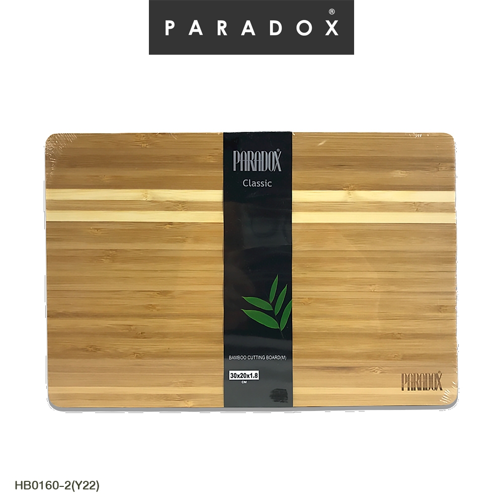Paradox : เขียงไม้ขนาดกลาง 30X20X1.8 ซม. Bamboo cutting board(M)  30X20X1.8cm. HB0160-2(Y22)