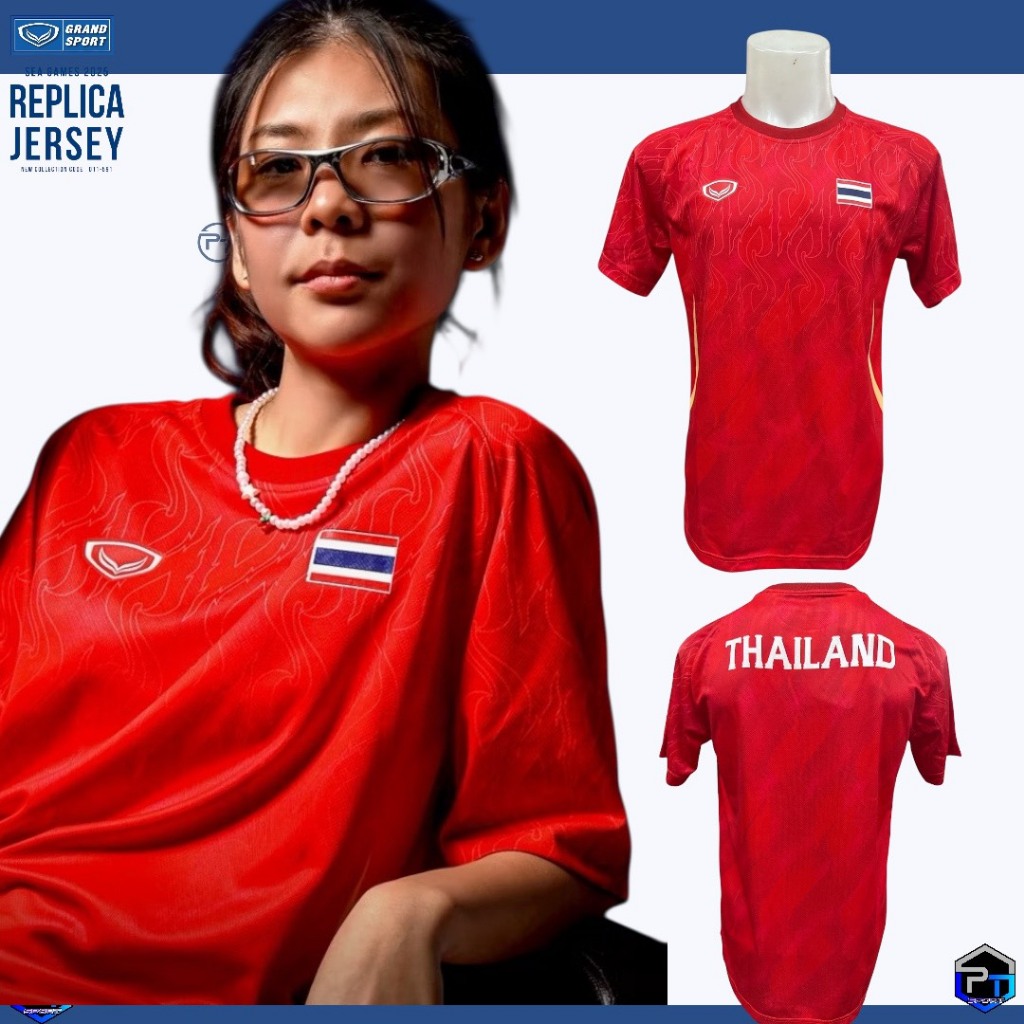 เสื้อกีฬาซีเกมส์คอกลม 2025 Grand Sport sea games 2025 รหัส 011591 ราคา ถูกที่สุด ดีลบีเคเค แกลเลอรีภาพที่ 4