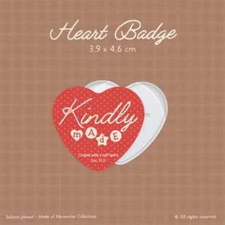 Heart/Star Badges เข็มกลัดหัวใจ (Made of Memories Col.) - SM,PLS!