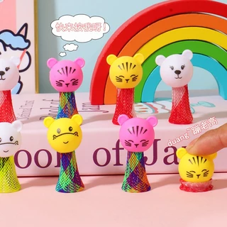 🔥ในไทย🔥 ตุ๊กตาเด้งดึ๋ง การ์ตูนเด้ง ตุ๊กตากระโดด mini animal bouncing Elf ของเล่นตุ๊กตาเอลฟ์ พลาสติก
