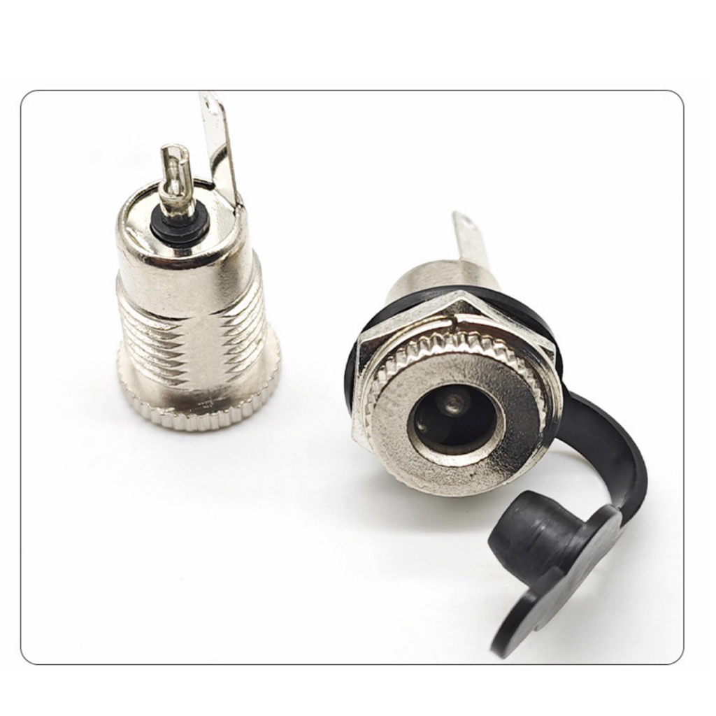 ซ็อกเก็ตแจ็ค DC ตัวเมียขนาด 5.5 *2.1mm, 5.5x2.5mm วัสดุโลหะแข็งแรงทนกระแสได้สูงราคาต่อ1ชิ้น