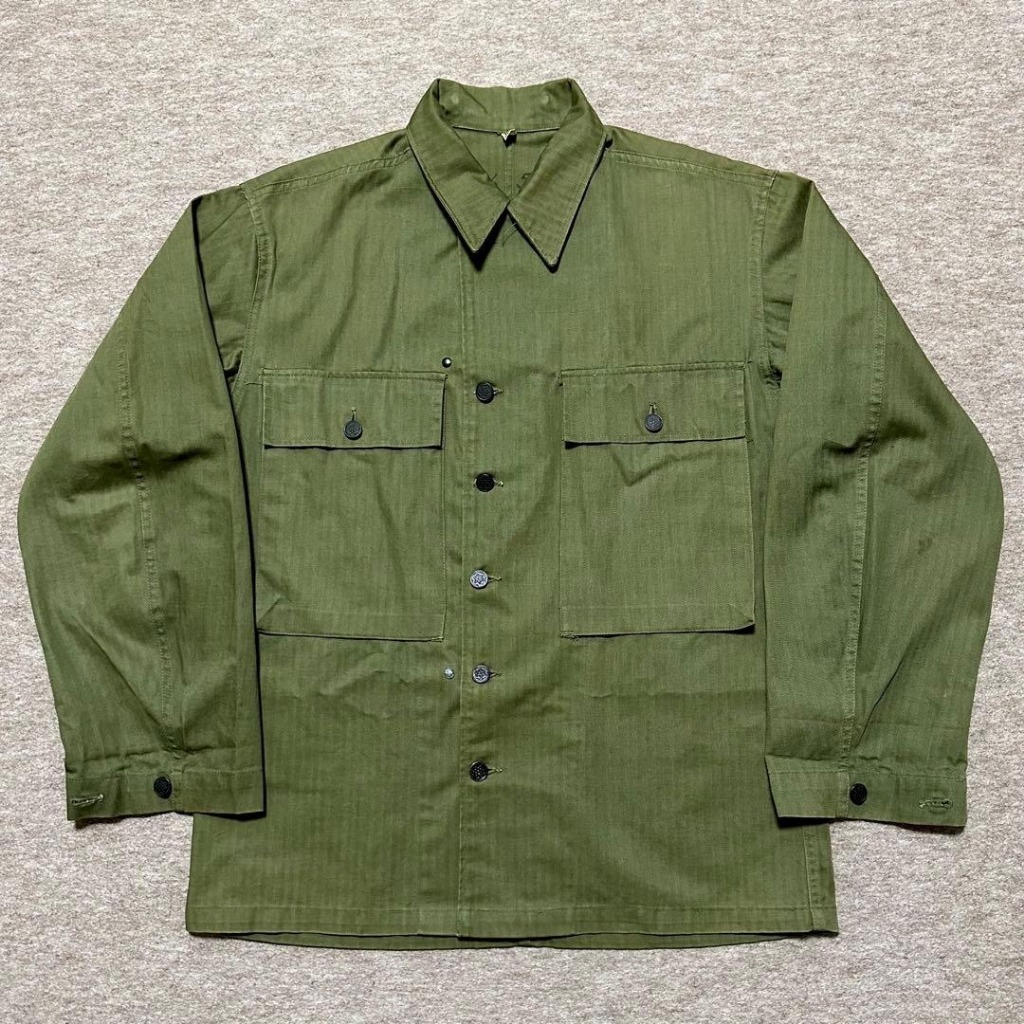 (***สินค้าชิ้นนี้ขายในเพจ fb เท่านั้น***)🔥Rare Item ของต้องมี, เสื้อแจ็คเก็ตทหารสหรัฐ M-43 HBT Herri