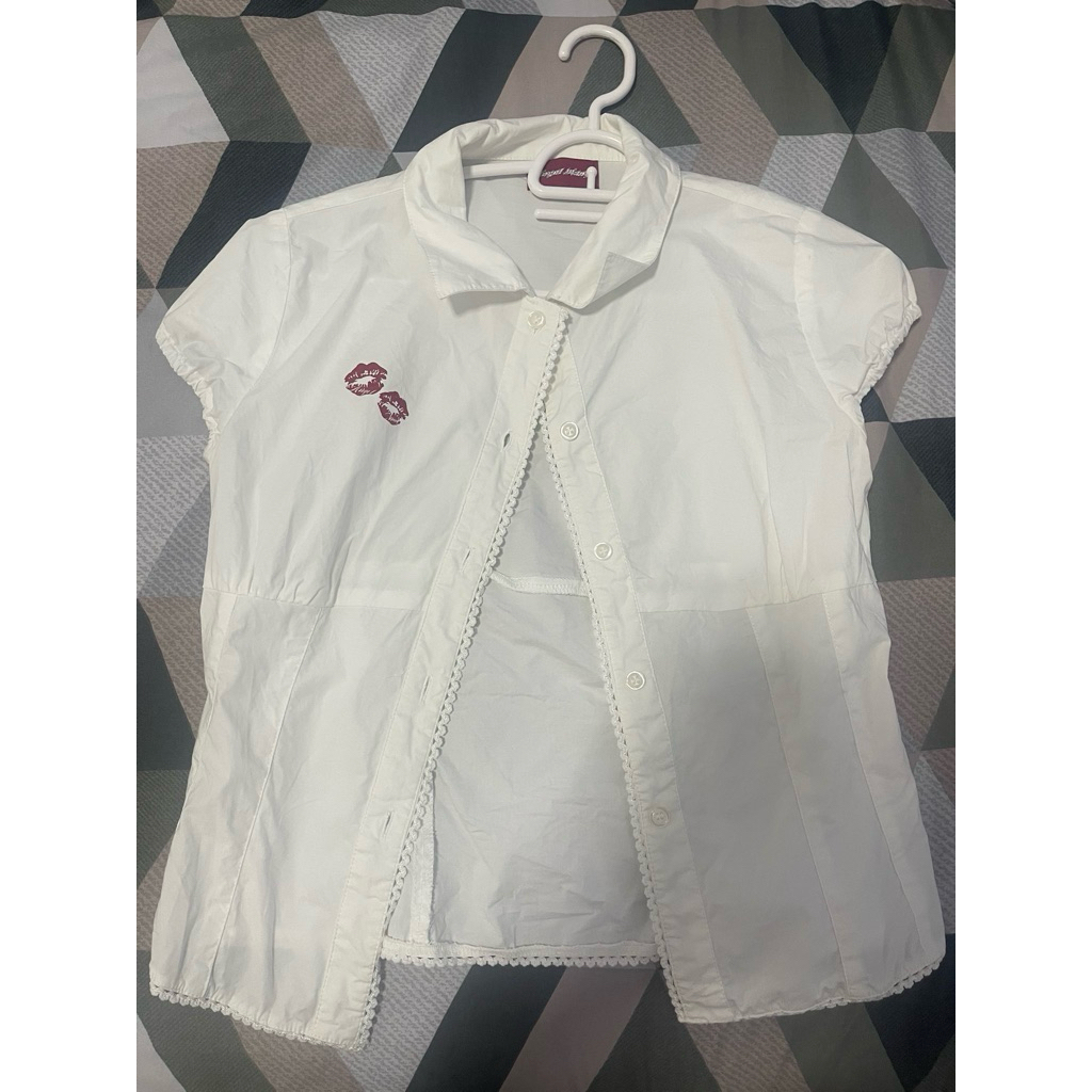 ส่งต่อ Angelwang - So kiss me top สีขาว