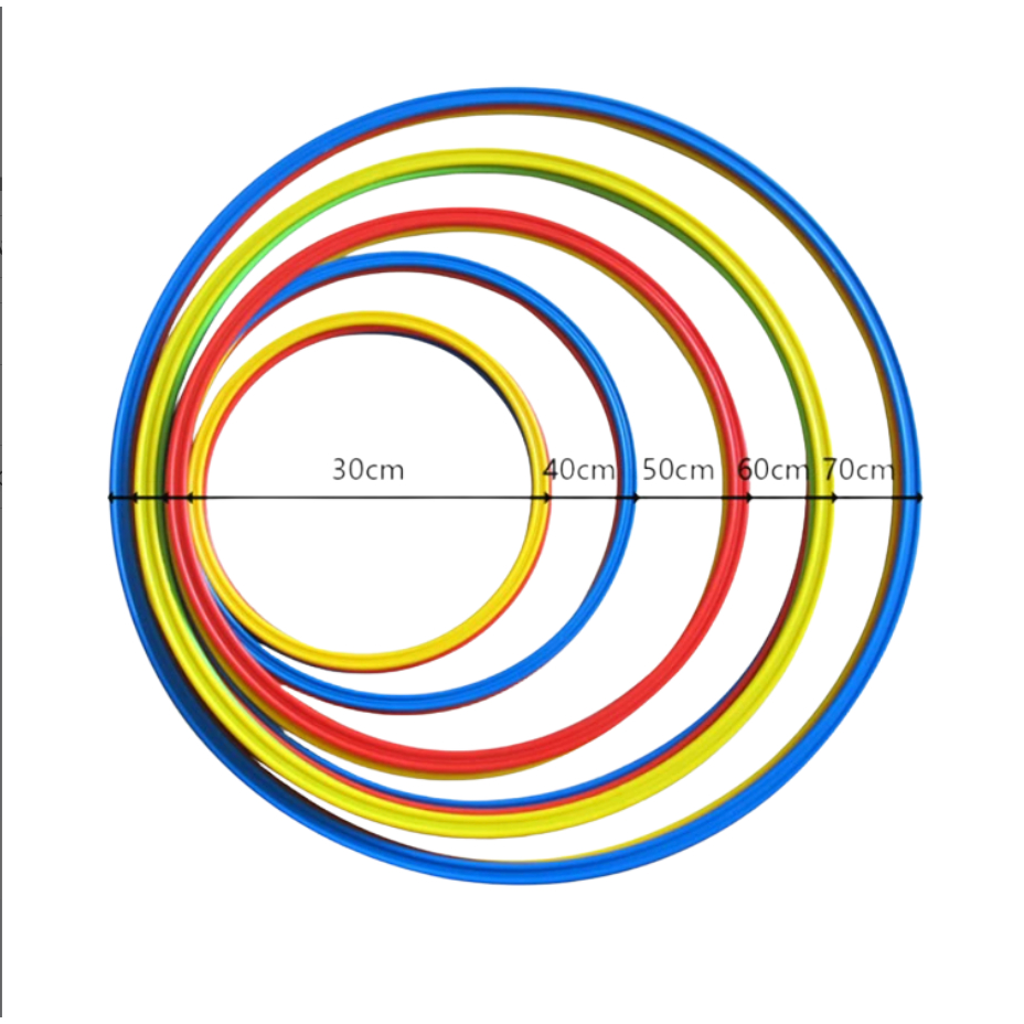 P&P SPORT Flat Agility Ring – 60cm / 70cm | วงแหวนฝึกความคล่องตัว แบบแบน