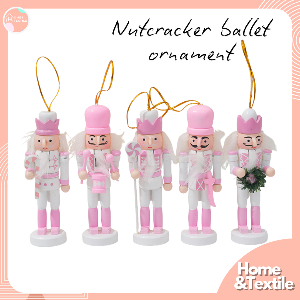 【พร้อมส่ง】ของตกแต่งต้นคริสต์มาส ตุ๊กตาไม้นัทแครกเกอร์ | Nutcracker Wooden Ornament