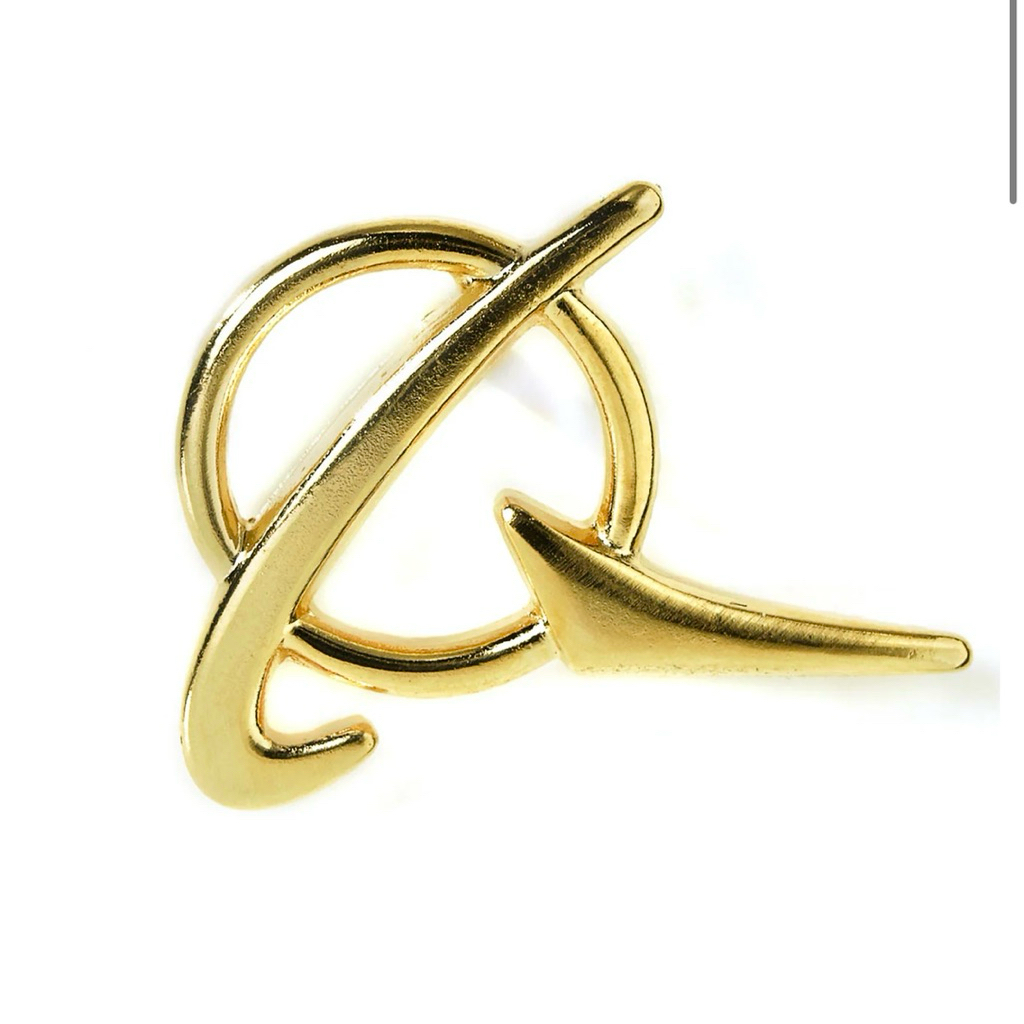 พินโลโก้ Boeing ของแท้ใหม่ในแพค จากBoeing (Boeing Symbol Logo Black Lapel Pin)