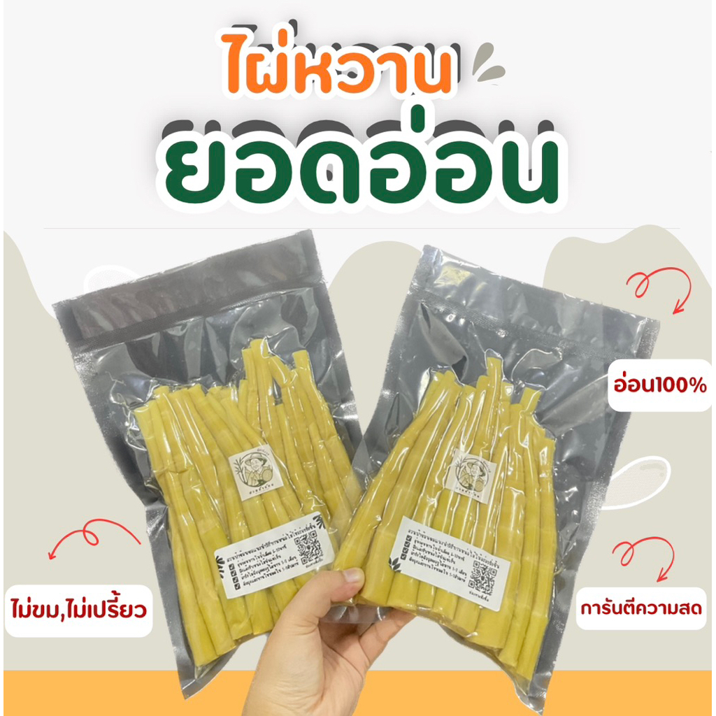 📌หน่อไม้ต้มพรีเมียม 3แพค แถมหน่อหั่น 300g |โปร3แถม1|🌱ยอดอ่อนหน่อไม้ไผ่หวานสดต้ม