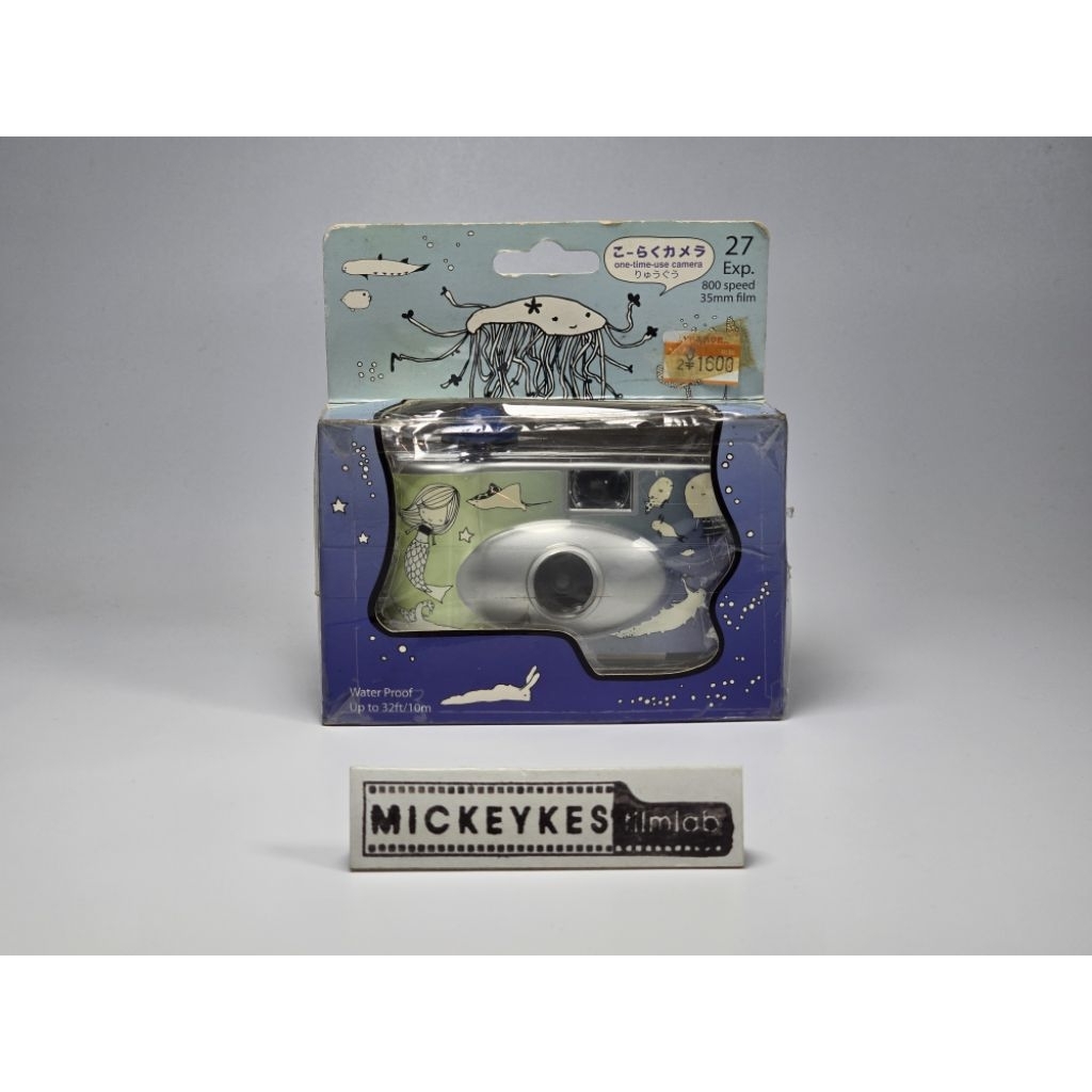 กล้องฟิล์มกันน้ำ ใช้แล้วทิ้ง ฟิล์ม 35 มม ISO 800 27 รูปOne-time use camera 27 Exp. 800 Speed 35 mm F